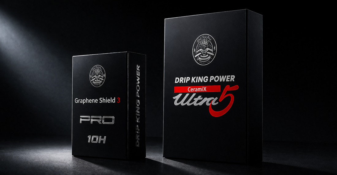 DKP CeramiX Ultra 5 und Graphene Shield 3 Pro Produktvergleich — zwei Keramikversiegelungen