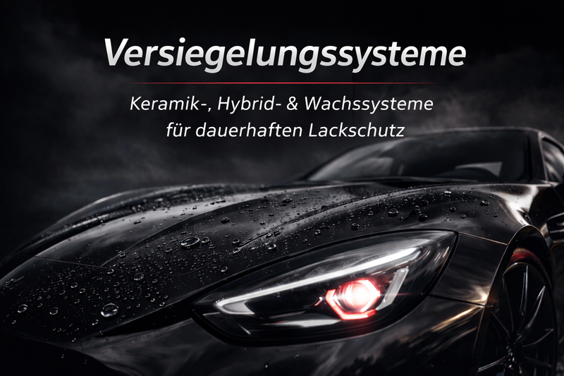 Versiegelungssysteme für Autos – Keramik-, Hybrid- und Lackschutz