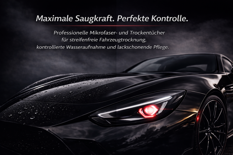 Mikrofaser & Trockentücher für Autopflege